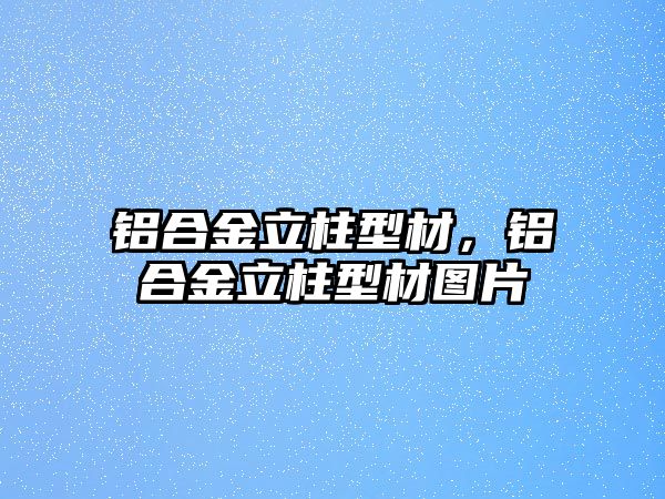 鋁合金立柱型材，鋁合金立柱型材圖片