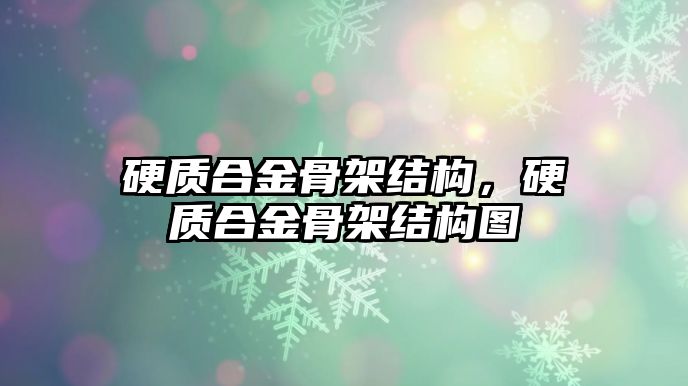 硬質(zhì)合金骨架結(jié)構(gòu)，硬質(zhì)合金骨架結(jié)構(gòu)圖