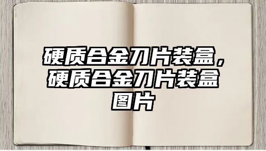 硬質(zhì)合金刀片裝盒，硬質(zhì)合金刀片裝盒圖片