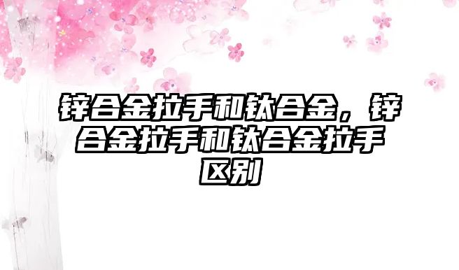 鋅合金拉手和鈦合金，鋅合金拉手和鈦合金拉手區(qū)別