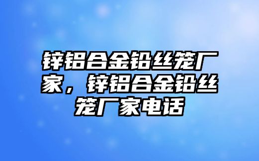 鋅鋁合金鉛絲籠廠家，鋅鋁合金鉛絲籠廠家電話