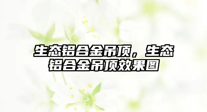 生態(tài)鋁合金吊頂，生態(tài)鋁合金吊頂效果圖