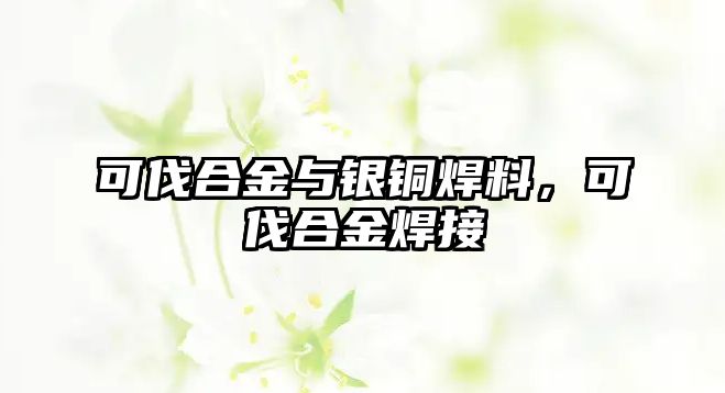 可伐合金與銀銅焊料，可伐合金焊接