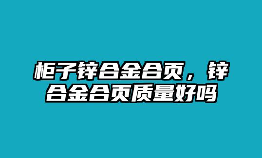 柜子鋅合金合頁(yè)，鋅合金合頁(yè)質(zhì)量好嗎