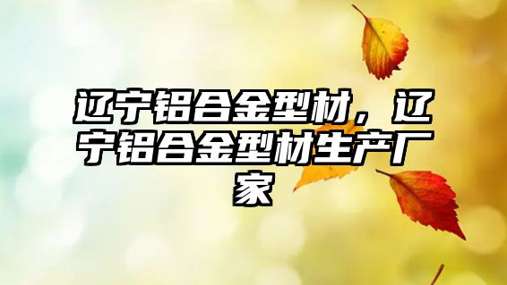 遼寧鋁合金型材，遼寧鋁合金型材生產(chǎn)廠家