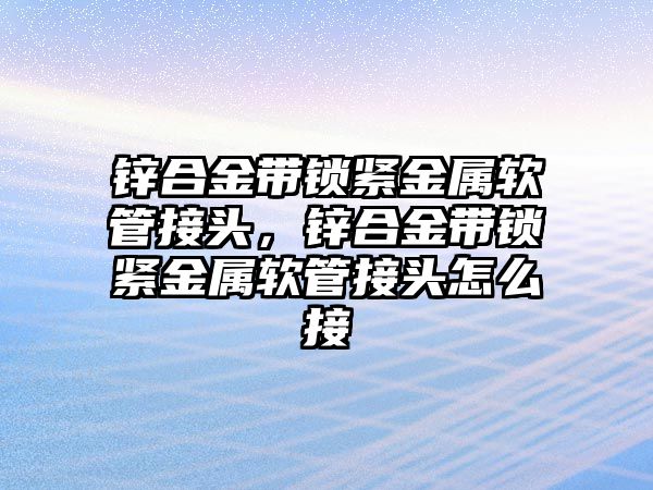 鋅合金帶鎖緊金屬軟管接頭，鋅合金帶鎖緊金屬軟管接頭怎么接