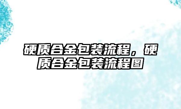 硬質(zhì)合金包裝流程，硬質(zhì)合金包裝流程圖