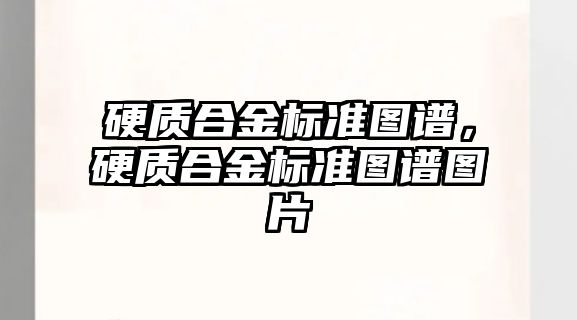 硬質合金標準圖譜，硬質合金標準圖譜圖片