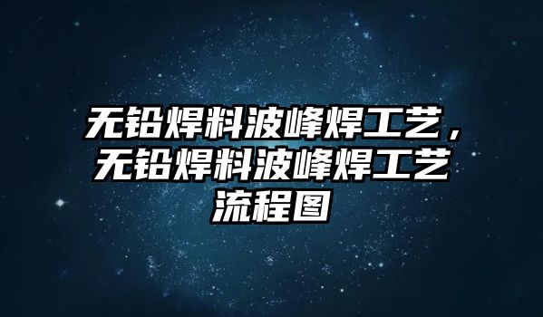 無鉛焊料波峰焊工藝，無鉛焊料波峰焊工藝流程圖