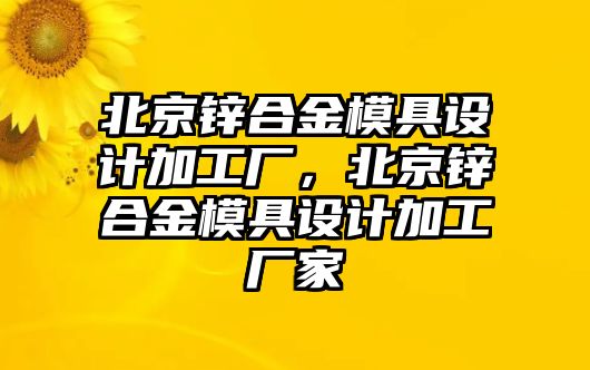 北京鋅合金模具設(shè)計加工廠，北京鋅合金模具設(shè)計加工廠家