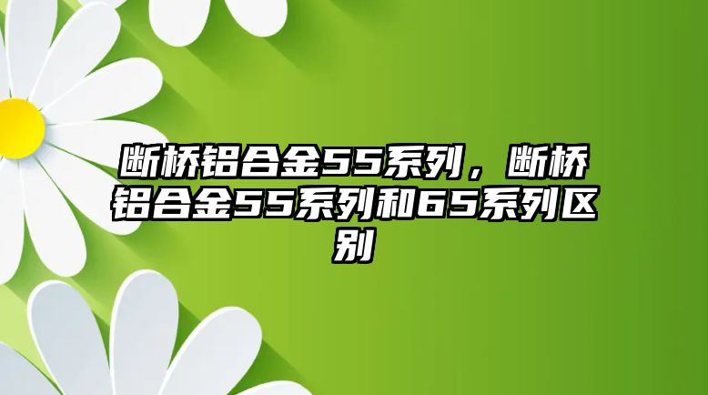 斷橋鋁合金55系列，斷橋鋁合金55系列和65系列區(qū)別