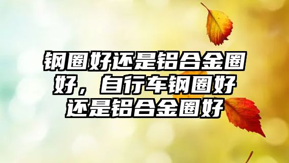 鋼圈好還是鋁合金圈好，自行車鋼圈好還是鋁合金圈好