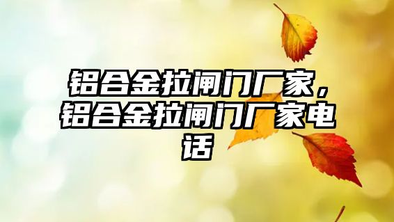 鋁合金拉閘門廠家，鋁合金拉閘門廠家電話