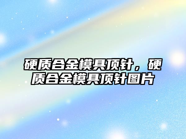 硬質合金模具頂針，硬質合金模具頂針圖片