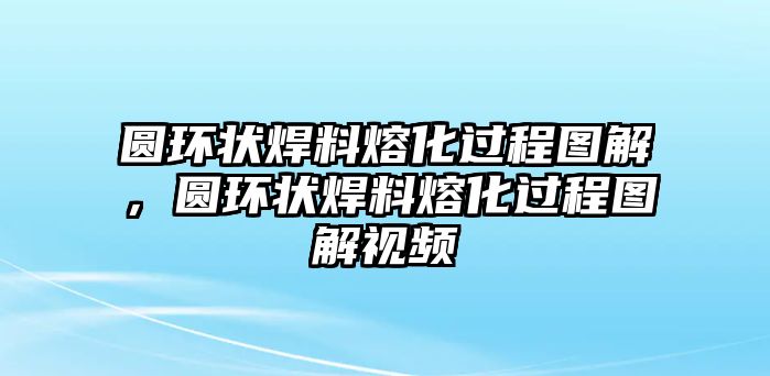 圓環(huán)狀焊料熔化過程圖解，圓環(huán)狀焊料熔化過程圖解視頻