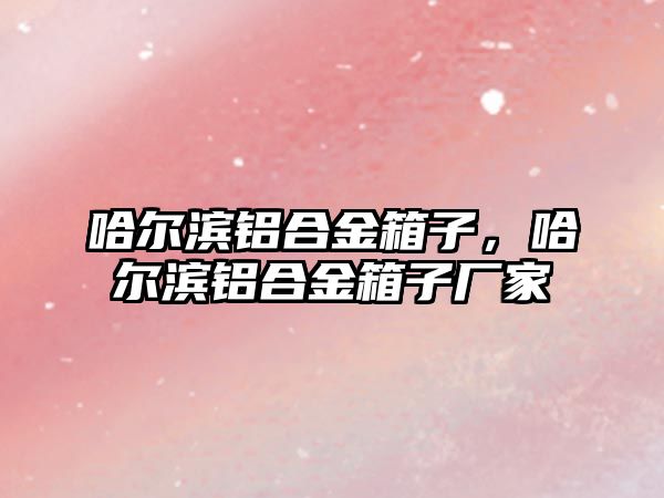 哈爾濱鋁合金箱子，哈爾濱鋁合金箱子廠家