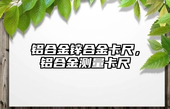 鋁合金鋅合金卡尺，鋁合金測(cè)量卡尺