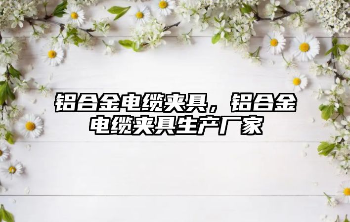 鋁合金電纜夾具，鋁合金電纜夾具生產(chǎn)廠家