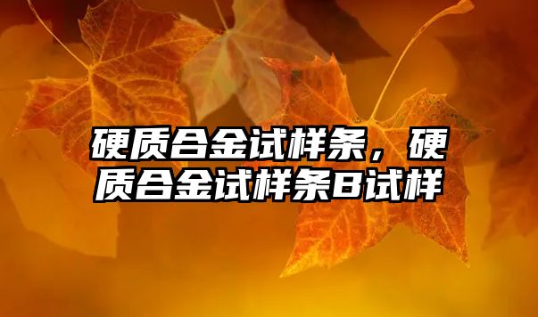 硬質(zhì)合金試樣條，硬質(zhì)合金試樣條B試樣