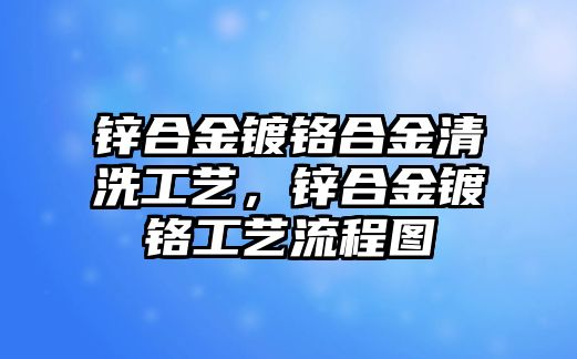 鋅合金鍍鉻合金清洗工藝，鋅合金鍍鉻工藝流程圖