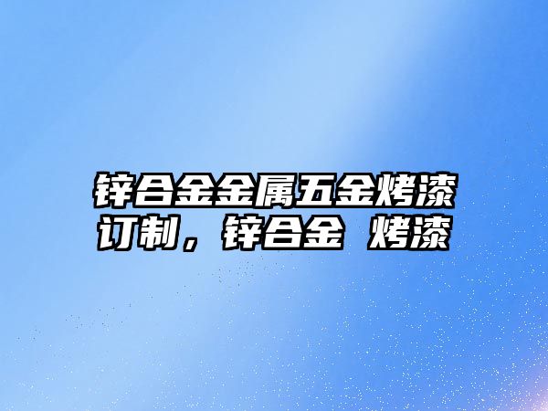 鋅合金金屬五金烤漆訂制，鋅合金 烤漆