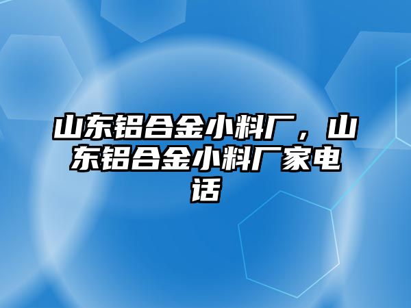 山東鋁合金小料廠，山東鋁合金小料廠家電話