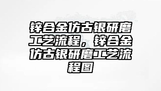 鋅合金仿古銀研磨工藝流程，鋅合金仿古銀研磨工藝流程圖