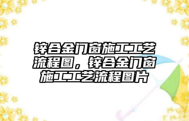 鋅合金門窗施工工藝流程圖，鋅合金門窗施工工藝流程圖片