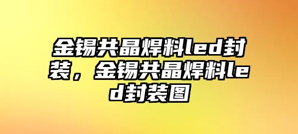 金錫共晶焊料led封裝，金錫共晶焊料led封裝圖