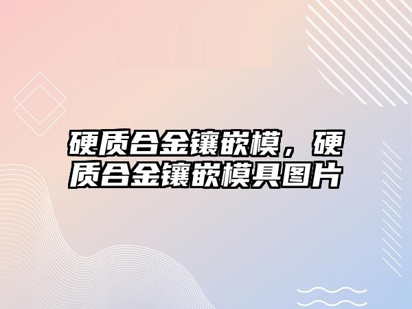 硬質(zhì)合金鑲嵌模，硬質(zhì)合金鑲嵌模具圖片