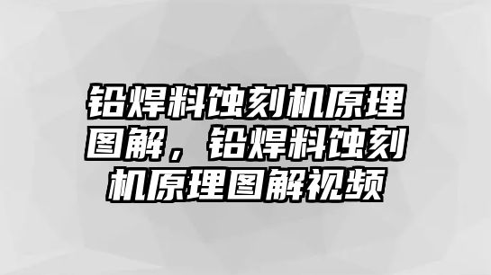 鉛焊料蝕刻機原理圖解，鉛焊料蝕刻機原理圖解視頻