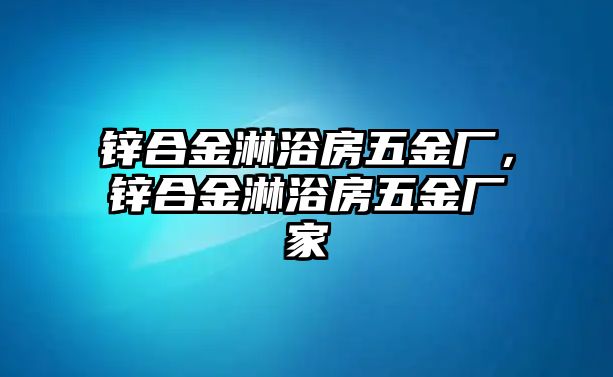 鋅合金淋浴房五金廠，鋅合金淋浴房五金廠家