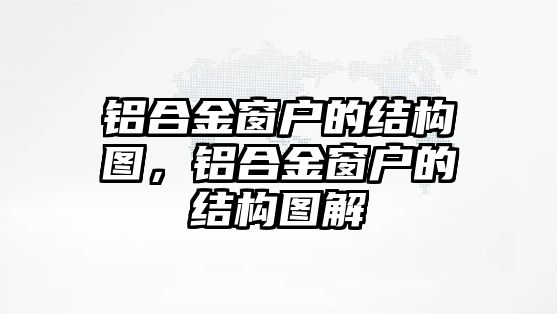 鋁合金窗戶的結(jié)構(gòu)圖，鋁合金窗戶的結(jié)構(gòu)圖解