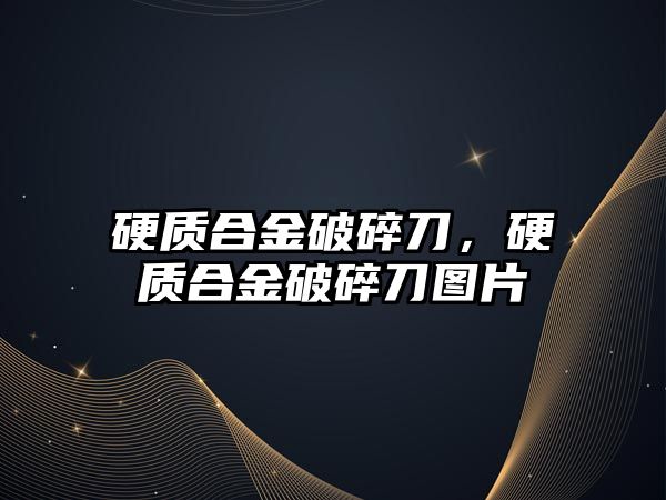 硬質(zhì)合金破碎刀，硬質(zhì)合金破碎刀圖片