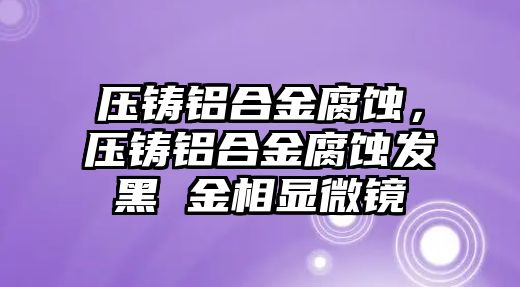 壓鑄鋁合金腐蝕，壓鑄鋁合金腐蝕發(fā)黑 金相顯微鏡