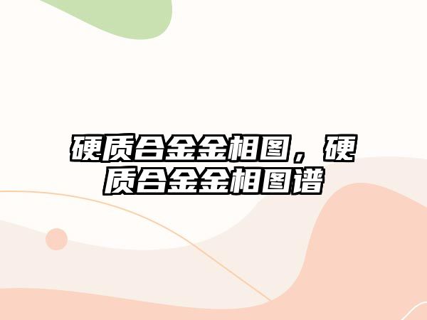 硬質(zhì)合金金相圖，硬質(zhì)合金金相圖譜