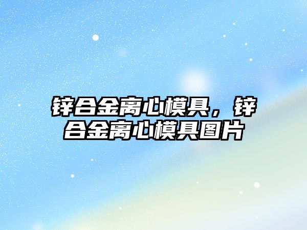 鋅合金離心模具，鋅合金離心模具圖片