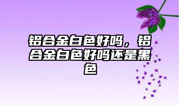 鋁合金白色好嗎，鋁合金白色好嗎還是黑色