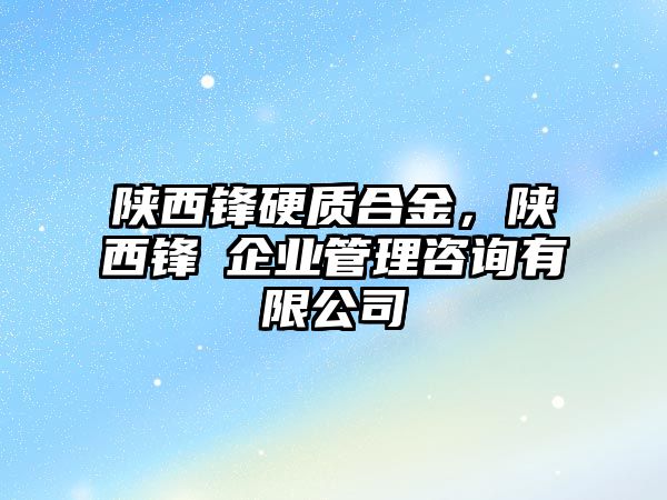 陜西鋒硬質(zhì)合金，陜西鋒沄企業(yè)管理咨詢有限公司