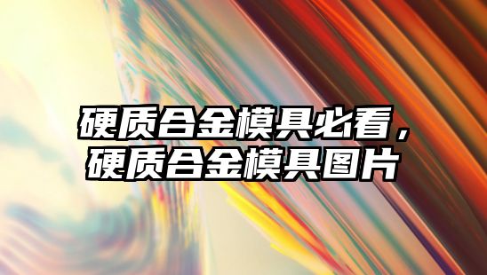 硬質(zhì)合金模具必看，硬質(zhì)合金模具圖片