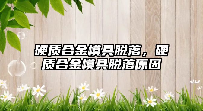 硬質(zhì)合金模具脫落，硬質(zhì)合金模具脫落原因