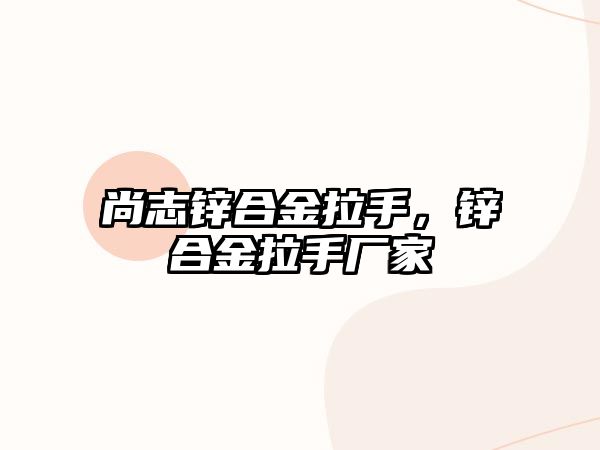 尚志鋅合金拉手，鋅合金拉手廠家