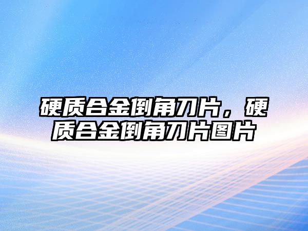 硬質(zhì)合金倒角刀片，硬質(zhì)合金倒角刀片圖片