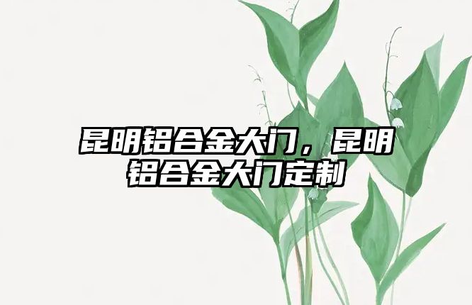 昆明鋁合金大門，昆明鋁合金大門定制