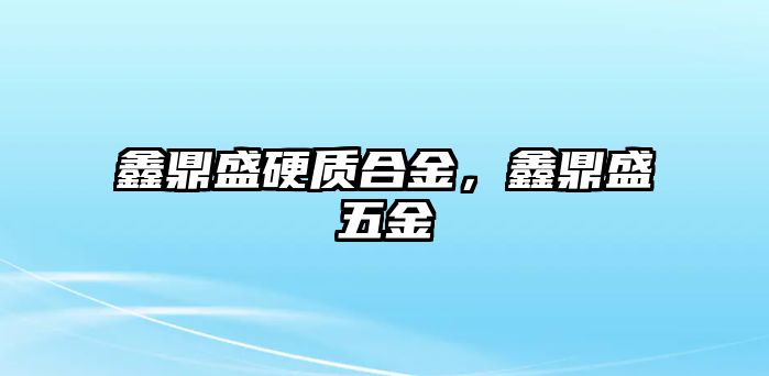 鑫鼎盛硬質(zhì)合金，鑫鼎盛五金