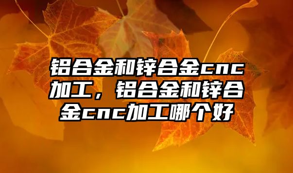 鋁合金和鋅合金cnc加工，鋁合金和鋅合金cnc加工哪個(gè)好