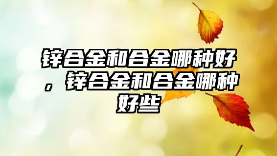 鋅合金和合金哪種好，鋅合金和合金哪種好些