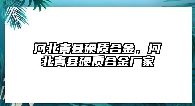 河北青縣硬質(zhì)合金，河北青縣硬質(zhì)合金廠家