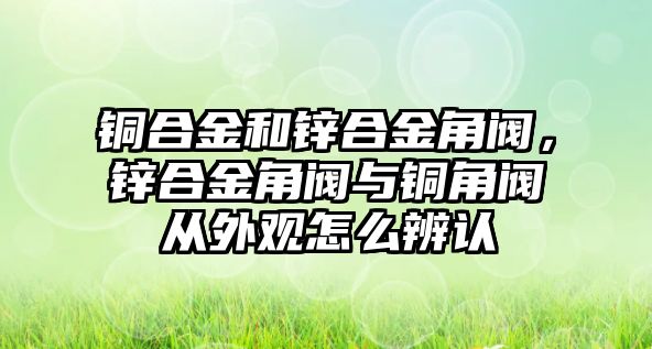 銅合金和鋅合金角閥，鋅合金角閥與銅角閥從外觀怎么辨認(rèn)