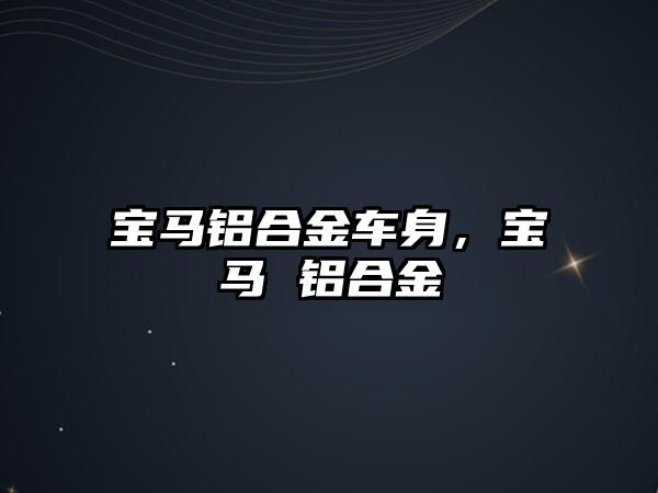 寶馬鋁合金車身，寶馬 鋁合金